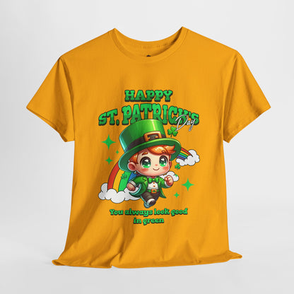 You always look good in green (Gildan · 5000) Unisex Heavy Cotton Tee