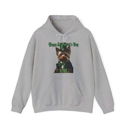 St. Patrick's Day Yorkie 1 for Adults Unisex Heavy Blend™ Hooded Sweatshirt