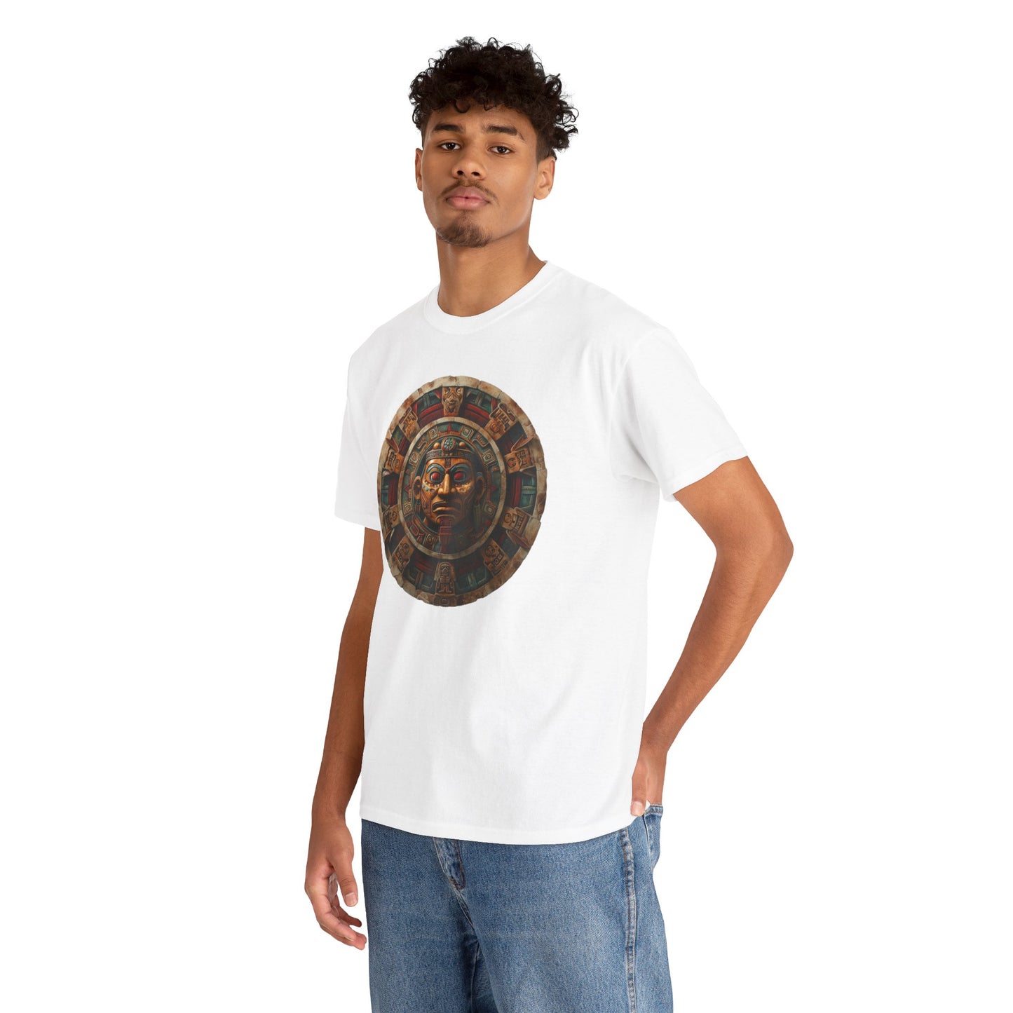 Mayan Calendar 1 (Gildan · 5000) Unisex Heavy Cotton Tee