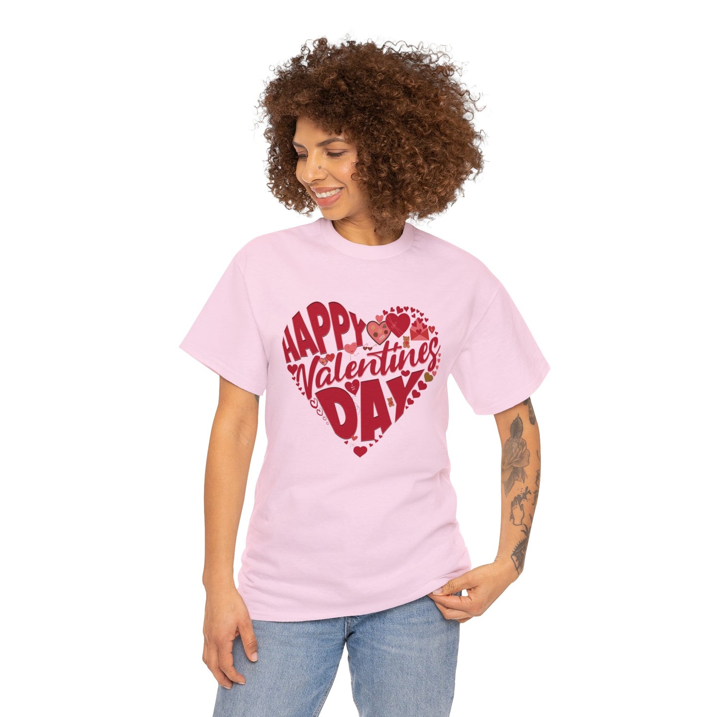 Happy Valentin's Day (Gildan · 5000) Unisex Heavy Cotton Tee