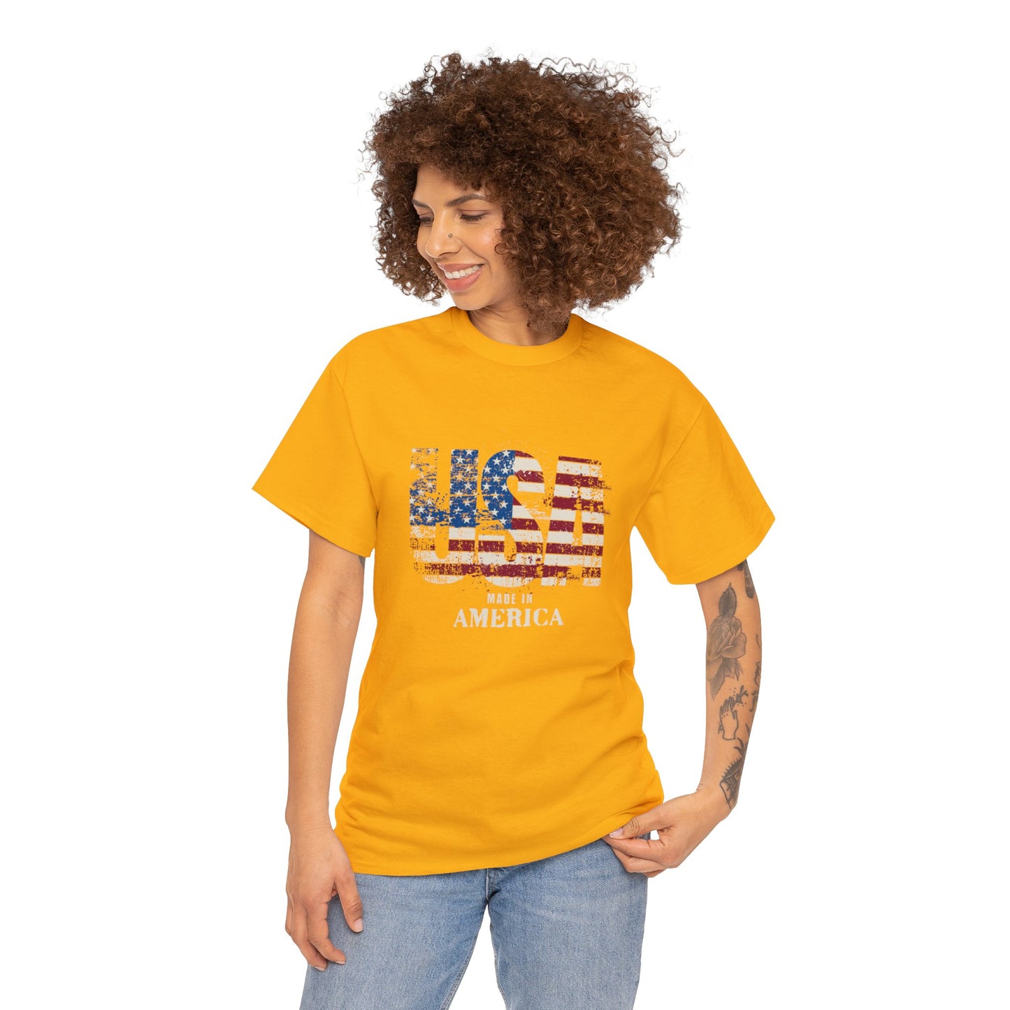 Made in the USA for Adults (Gildan · 5000) Unisex Heavy Cotton Tee