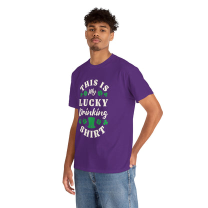 This is my lucky drinking shirt (Gildan · 5000) Unisex Heavy Cotton Tee