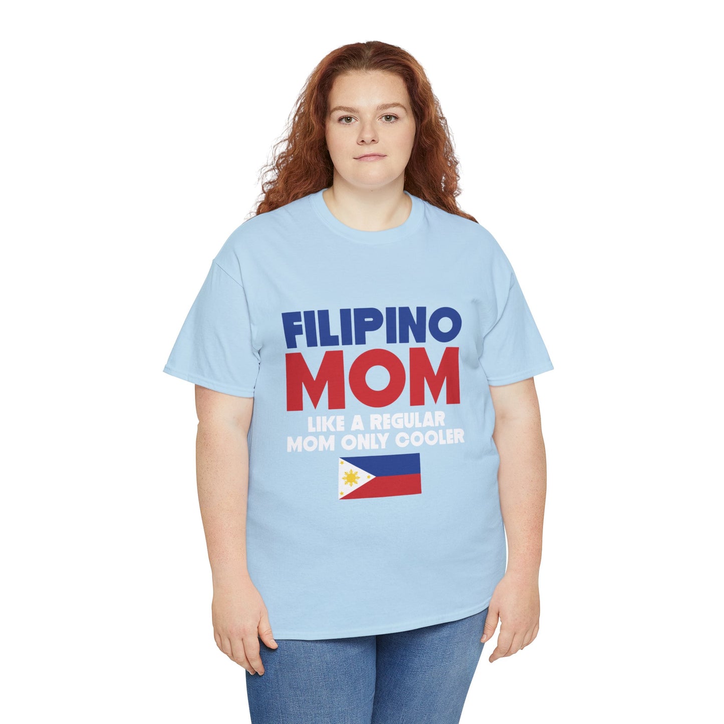 Filipino mom like a regular mom only cooler (Gildan · 5000) Unisex Heavy Cotton Tee