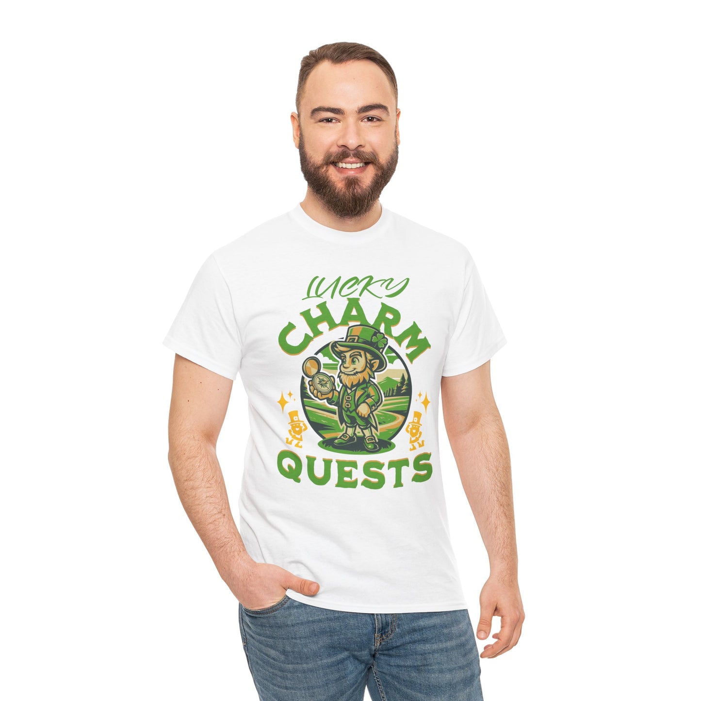 Lucky Charm Quest (Gildan · 5000) Unisex Heavy Cotton Tee