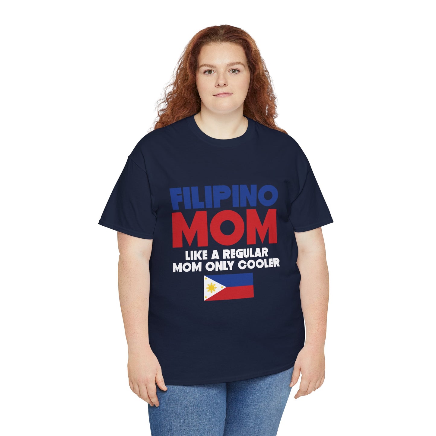 Filipino mom like a regular mom only cooler (Gildan · 5000) Unisex Heavy Cotton Tee