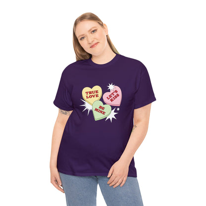 Candy Hearts (Gildan · 5000) Unisex Heavy Cotton Tee