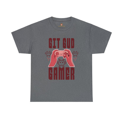 Retro GIT GUD Gamer for Adults (Gildan · 5000) Unisex Heavy Cotton Tee