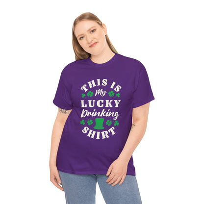 This is my lucky drinking shirt (Gildan · 5000) Unisex Heavy Cotton Tee