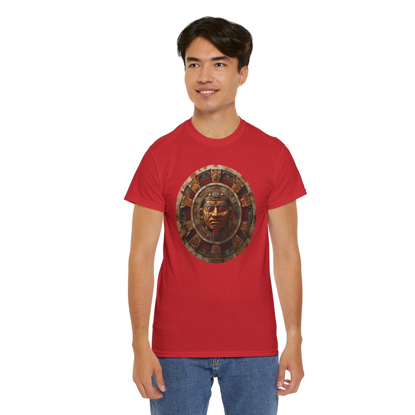 Mayan Calendar 1 (Gildan · 5000) Unisex Heavy Cotton Tee