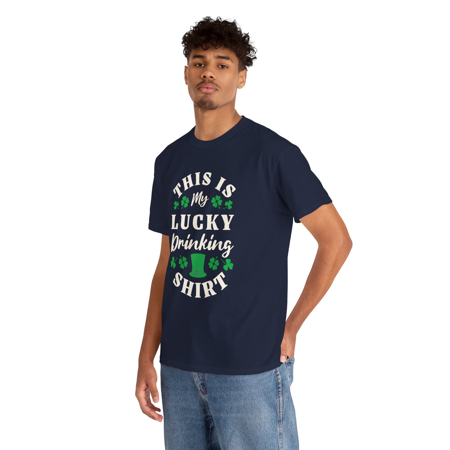 This is my lucky drinking shirt (Gildan · 5000) Unisex Heavy Cotton Tee