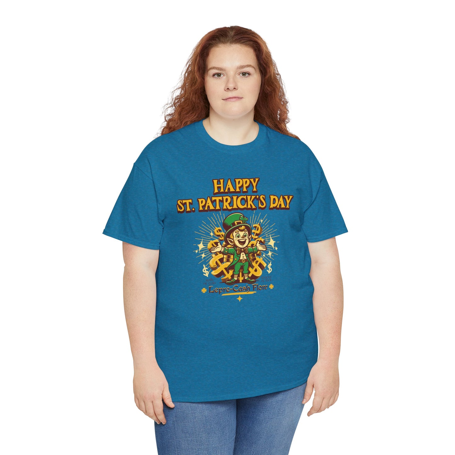 Happy St. Patrick's Day (Gildan · 5000) Unisex Heavy Cotton Tee