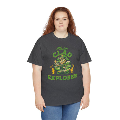 Clover Clad Explorer (Gildan · 5000) Unisex Heavy Cotton Tee