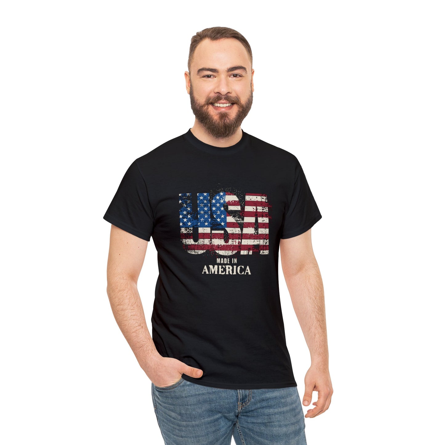 Made in the USA for Adults (Gildan · 5000) Unisex Heavy Cotton Tee