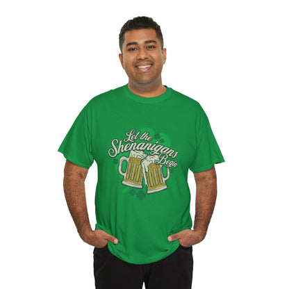 Let the shenanigans begin (Gildan · 5000) Unisex Heavy Cotton Tee