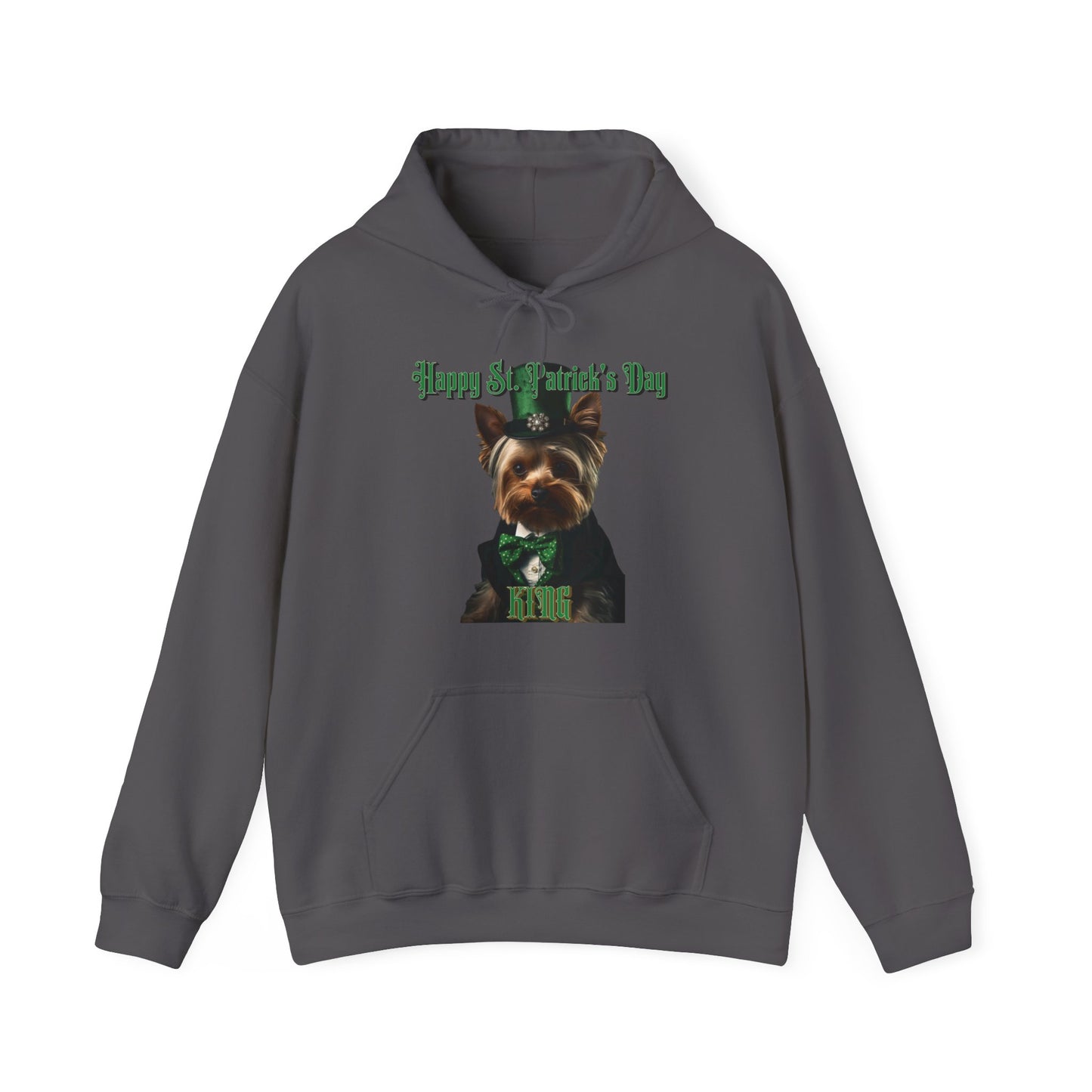 St. Patrick's Day Yorkie 1 for Adults Unisex Heavy Blend™ Hooded Sweatshirt