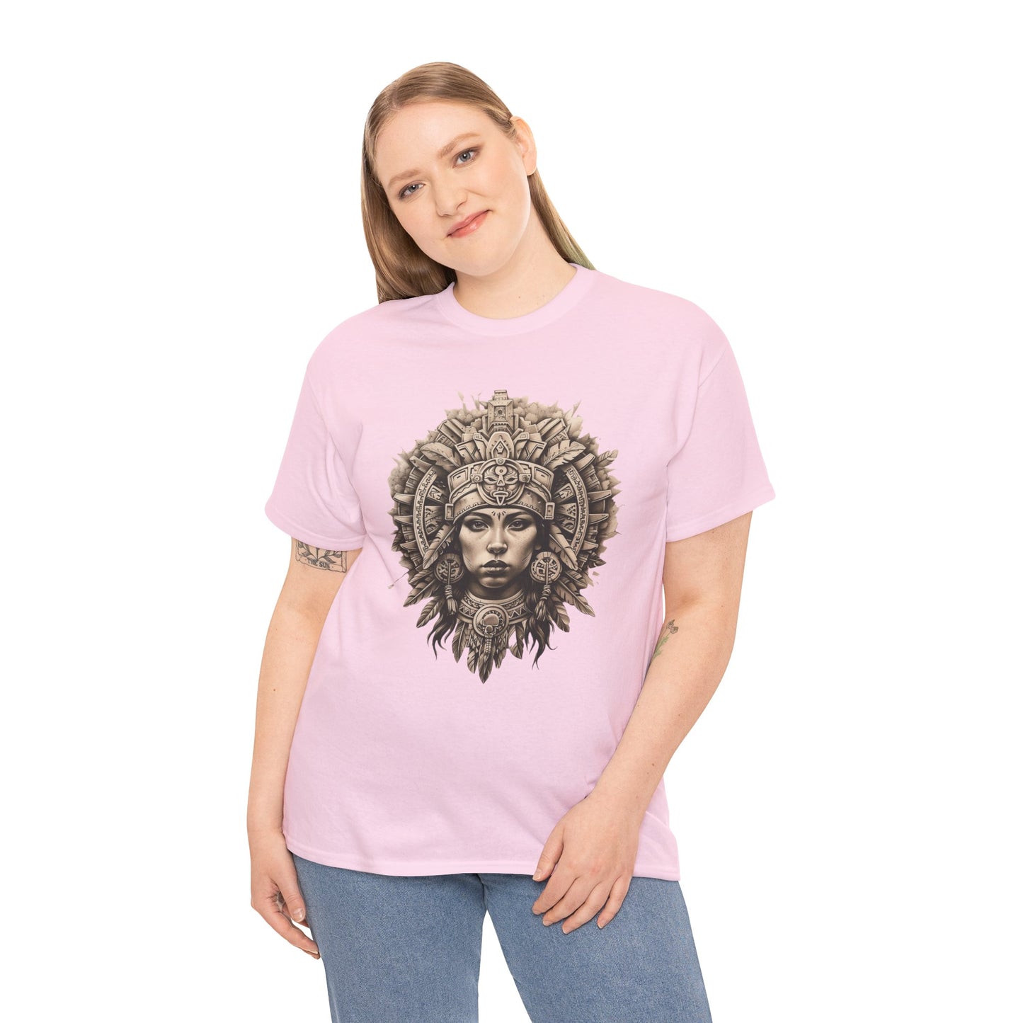 Aztec Woman 1 (Gildan · 5000) Unisex Heavy Cotton Tee