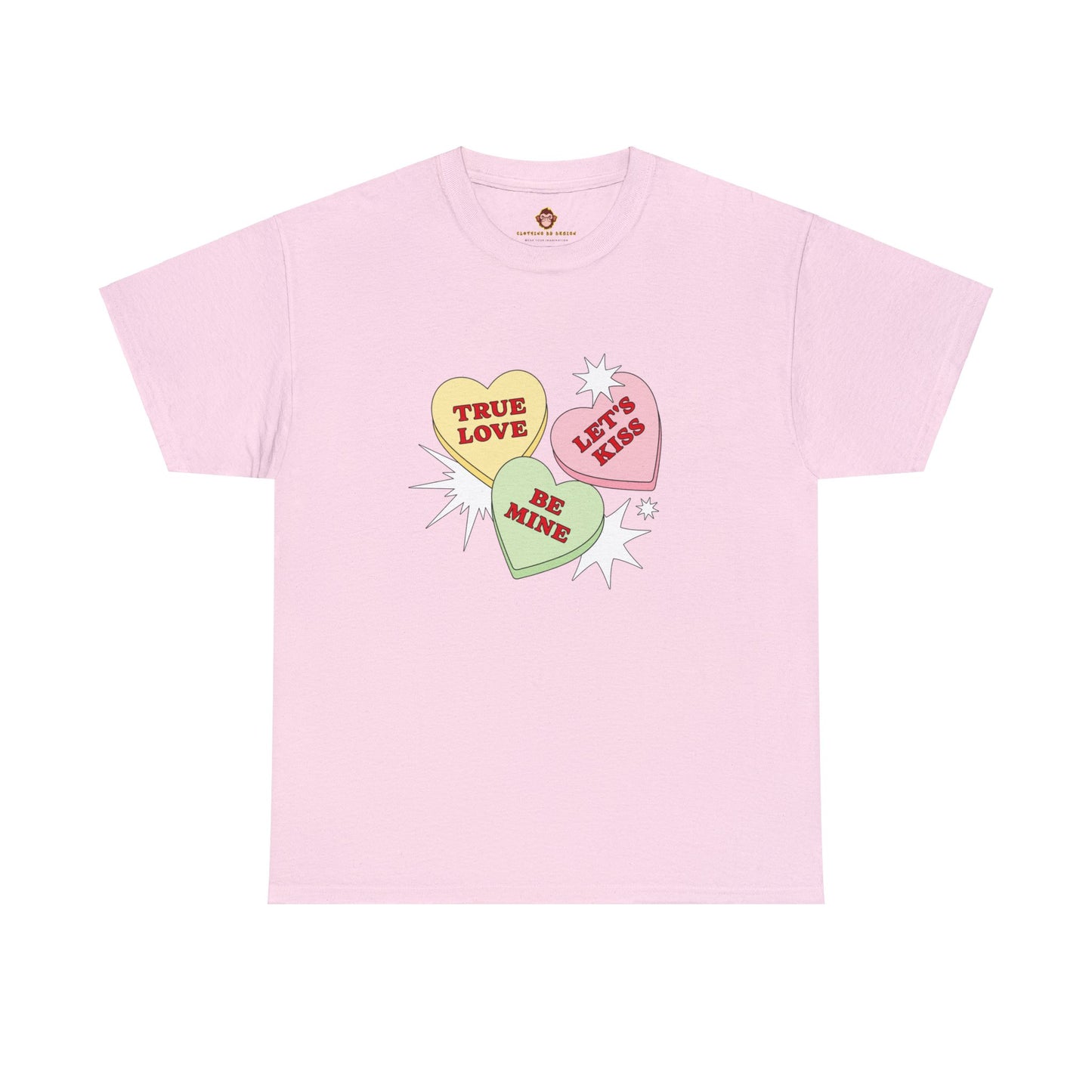 Candy Hearts (Gildan · 5000) Unisex Heavy Cotton Tee