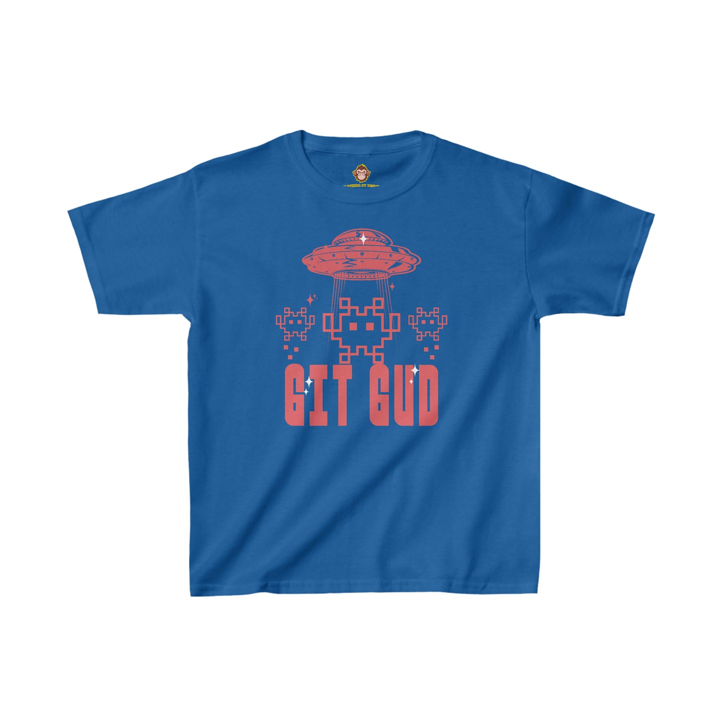 GIT GUD Retro Invaders for kids (Gildan · 5000B) Heavy Cotton™ Tee