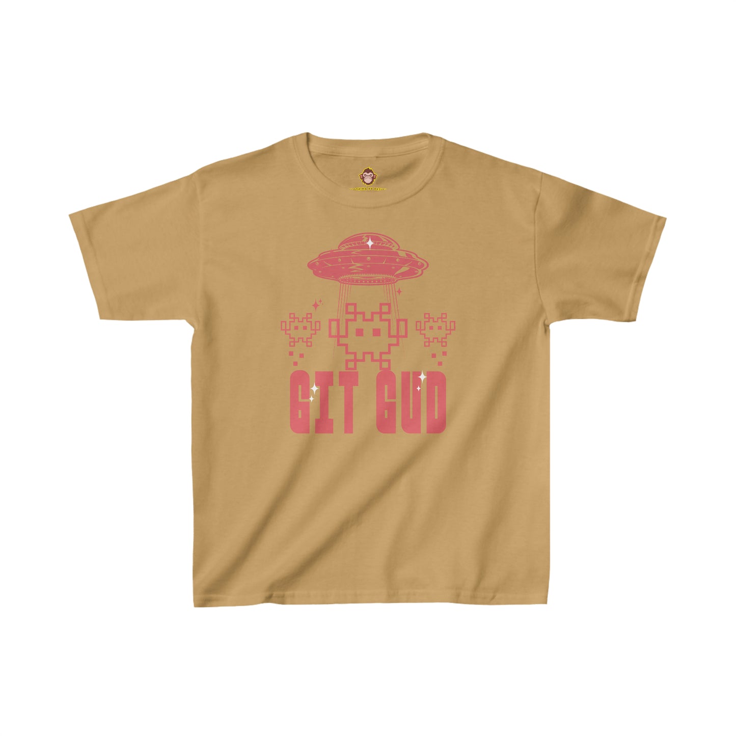 GIT GUD Retro Invaders for kids (Gildan · 5000B) Heavy Cotton™ Tee